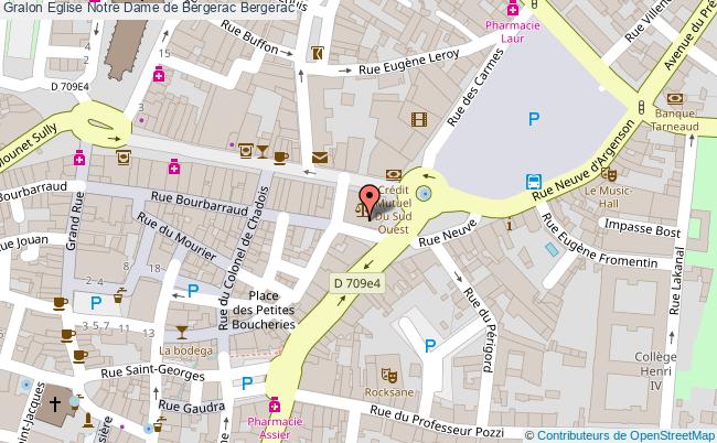 plan Eglise Notre Dame De Bergerac Bergerac Bergerac