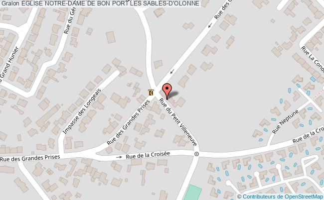 plan Eglise Notre-dame De Bon Port Les Sables-d'olonne LES SABLES-D'OLONNE