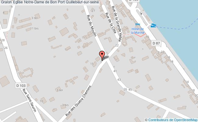 plan Eglise Notre-dame De Bon Port Quillebeuf-sur-seine Quillebeuf-sur-seine