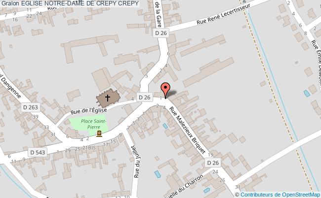 plan Eglise Notre-dame De Crepy Crepy CREPY