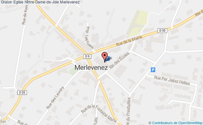 plan Eglise Notre-dame-de-joie Merlevenez Merlevenez