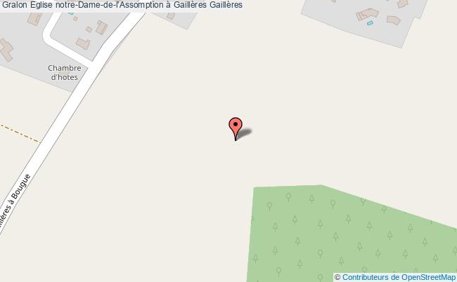 plan Eglise Notre-dame-de-l'assomption à Gaillères Gaillères Gaillères