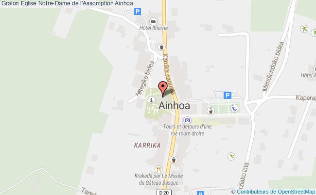 plan Eglise Notre-dame De L'assomption Ainhoa Ainhoa