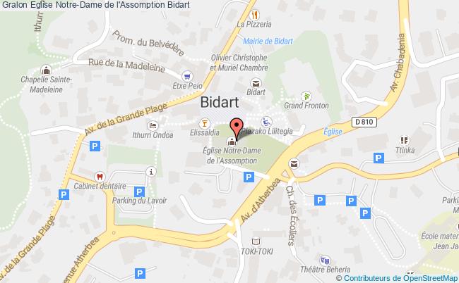 plan Eglise Notre-dame De L'assomption Bidart Bidart