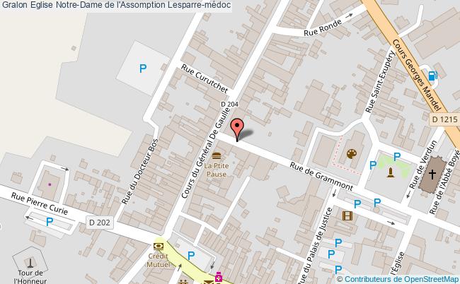 plan Eglise Notre-dame De L'assomption Lesparre-médoc Lesparre-médoc