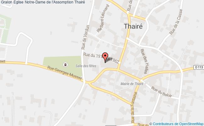 plan Eglise Notre-dame De L'assomption Thairé Thairé