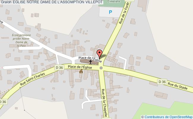 plan Eglise Notre Dame De L'assomption Villepot VILLEPOT