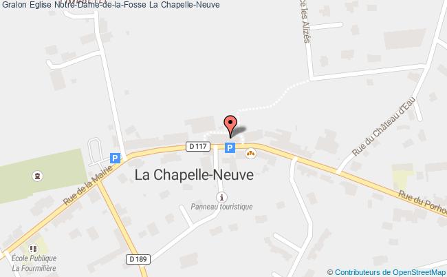 plan Eglise Notre-dame-de-la-fosse La Chapelle-neuve La Chapelle-Neuve