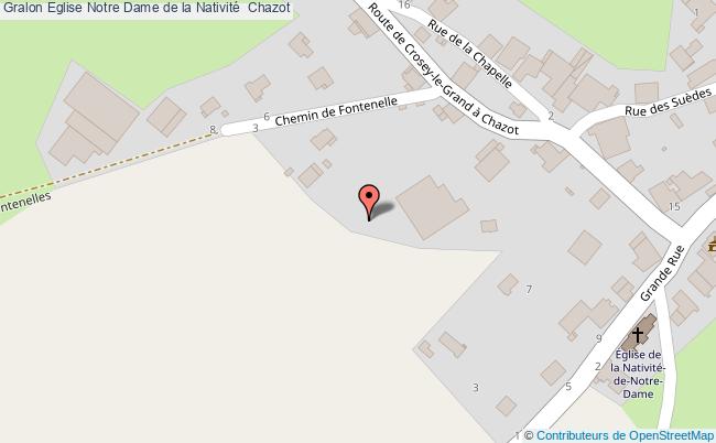 plan Eglise Notre Dame De La Nativité  Chazot Chazot