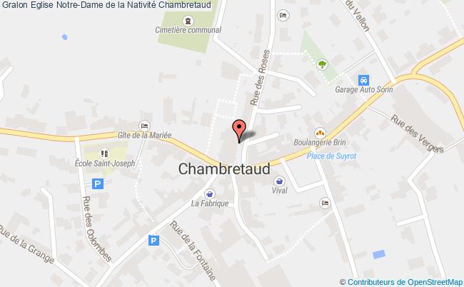 plan Eglise Notre-dame De La Nativité Chambretaud Chambretaud