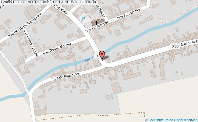 plan Eglise Notre Dame De La Neuville Corbie CORBIE