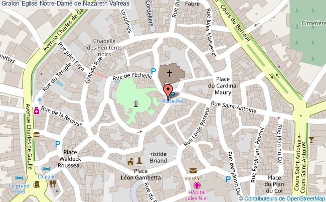 plan Eglise Notre-dame De Nazareth Valréas Valréas