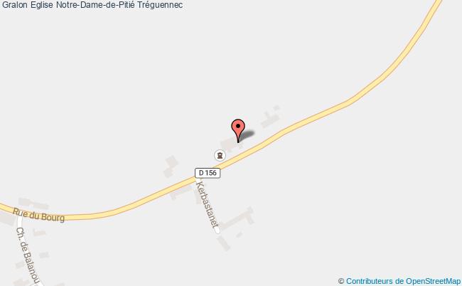 plan Eglise Notre-dame-de-pitié Tréguennec Tréguennec
