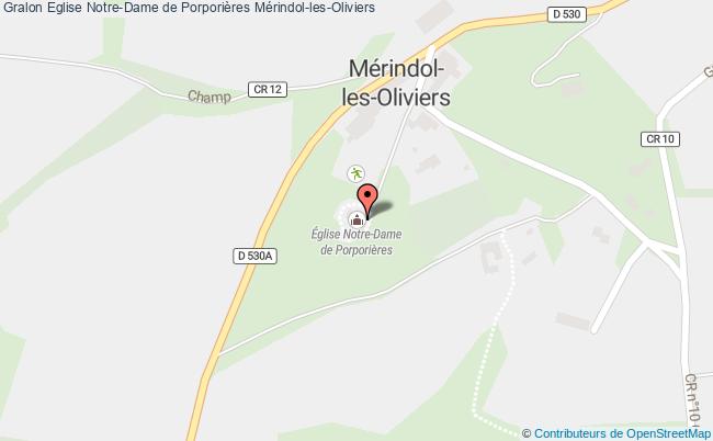 plan Eglise Notre-dame De Porporières Mérindol-les-oliviers Mérindol-les-Oliviers
