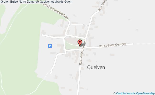 plan Eglise Notre-dame-de-quelven Et Abords Guern Guern