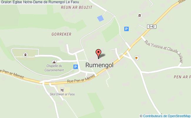 plan Eglise Notre-dame De Rumengol Le Faou Le Faou