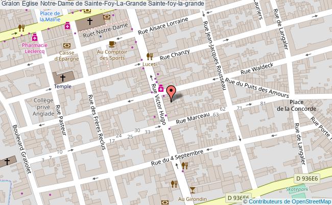plan Église Notre-dame De Sainte-foy-la-grande Sainte-foy-la-grande Sainte-foy-la-grande