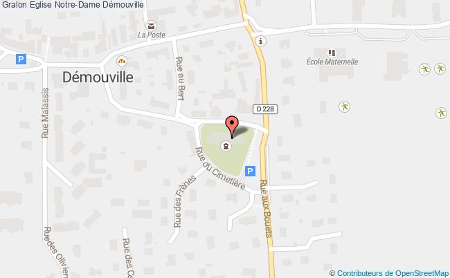 plan Eglise Notre-dame Démouville Démouville
