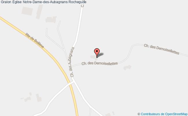 plan Église Notre-dame-des-aubagnans Rochegude Rochegude