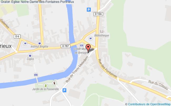 plan Eglise Notre-dame-des-fontaines Pontrieux Pontrieux