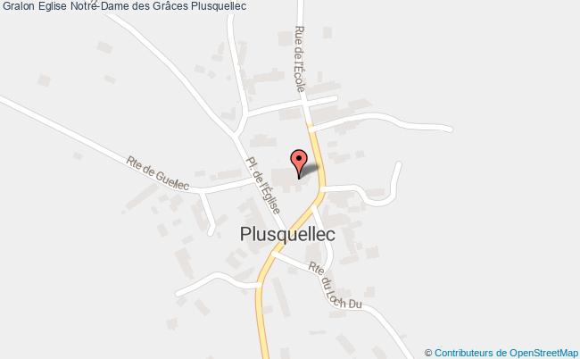 plan Eglise Notre-dame Des Grâces Plusquellec Plusquellec