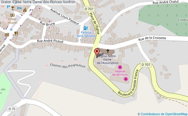 plan Eglise Notre-dame-des-ronces Nontron Nontron