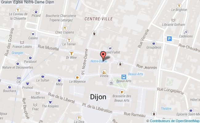 plan Eglise Notre-dame Dijon Dijon