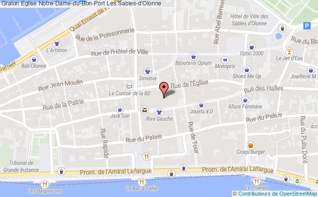 plan Eglise Notre-dame-du-bon-port Les Sables-d'olonne Les Sables-d'Olonne