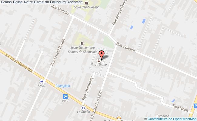 plan Eglise Notre Dame Du Faubourg Rochefort Rochefort