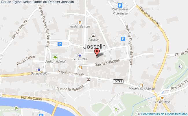 plan Eglise Notre-dame-du-roncier Josselin Josselin
