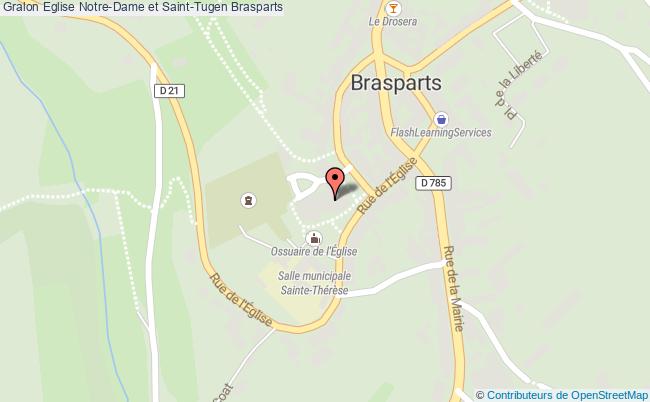plan Eglise Notre-dame Et Saint-tugen Brasparts Brasparts