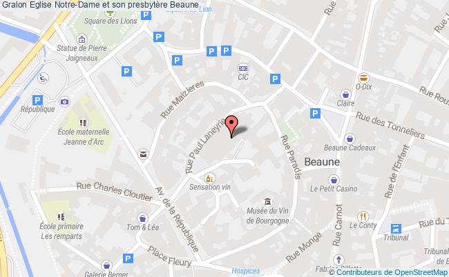 plan Eglise Notre-dame Et Son Presbytère Beaune Beaune