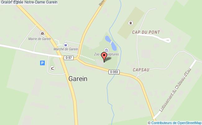 plan Eglise Notre-dame Garein Garein