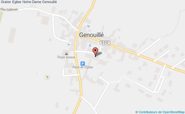 plan Eglise Notre-dame Genouillé Genouillé