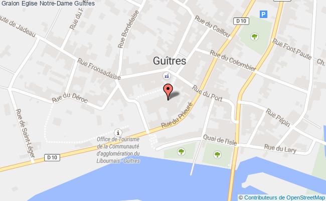 plan Eglise Notre-dame Guîtres Guîtres