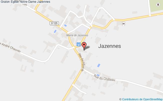 plan Eglise Notre-dame Jazennes Jazennes