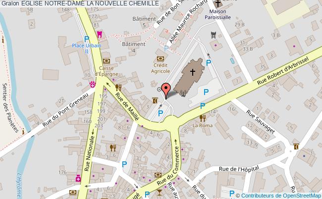 plan Eglise Notre-dame La Nouvelle Chemille CHEMILLE