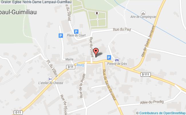 plan Eglise Notre-dame Lampaul-guimiliau Lampaul-Guimiliau