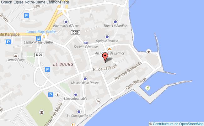 plan Eglise Notre-dame Larmor-plage Larmor-Plage
