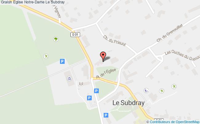 plan Eglise Notre-dame Le Subdray Le Subdray