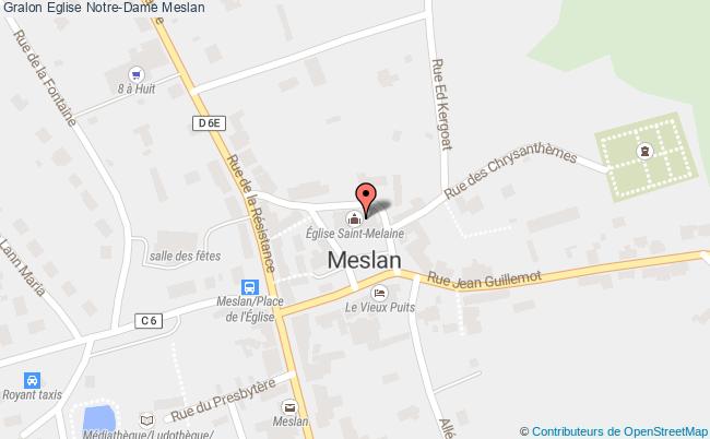 plan Eglise Notre-dame Meslan Meslan