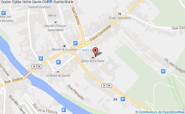 plan Eglise Notre-dame Oloron-sainte-marie Oloron-Sainte-Marie