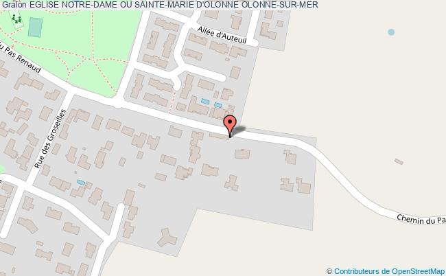 plan Eglise Notre-dame Ou Sainte-marie D'olonne Olonne-sur-mer OLONNE-SUR-MER