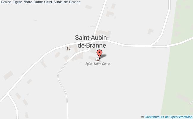plan Eglise Notre-dame Saint-aubin-de-branne Saint-Aubin-de-Branne