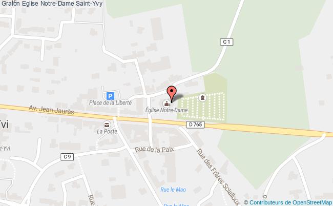 plan Eglise Notre-dame Saint-yvy Saint-Yvy