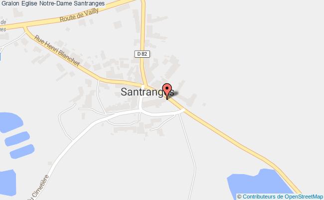 plan Eglise Notre-dame Santranges Santranges
