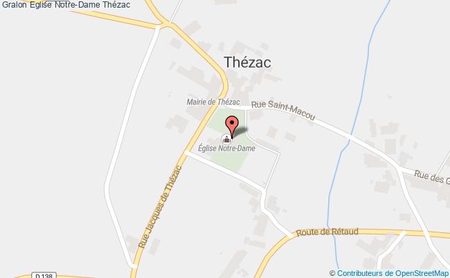 plan Eglise Notre-dame Thézac Thézac