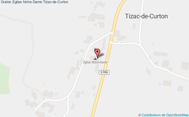 plan Eglise Notre-dame Tizac-de-curton Tizac-de-Curton