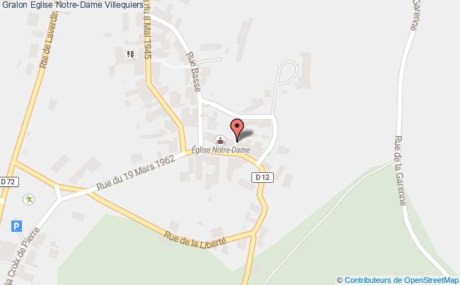 plan Eglise Notre-dame Villequiers Villequiers