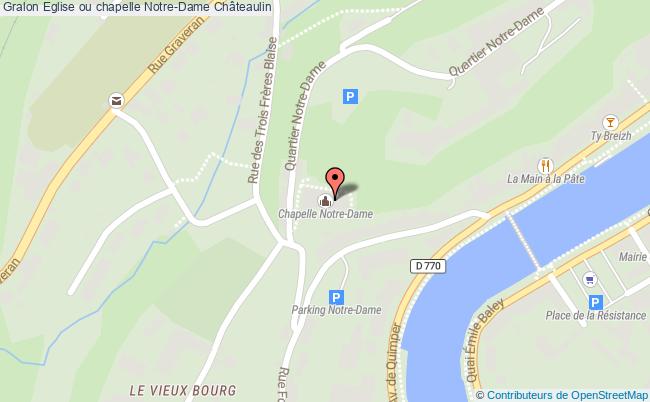 plan Eglise Ou Chapelle Notre-dame Châteaulin Châteaulin